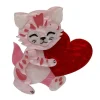 Erstwilder Feline The Love Brooch^ Brooches