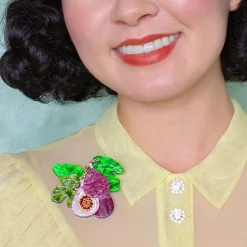 Erstwilder Fig Monday Brooch^ Brooches