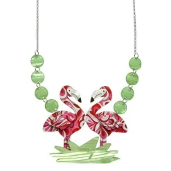 Erstwilder Flamboyant Flamingo Fair Necklace^ Necklaces