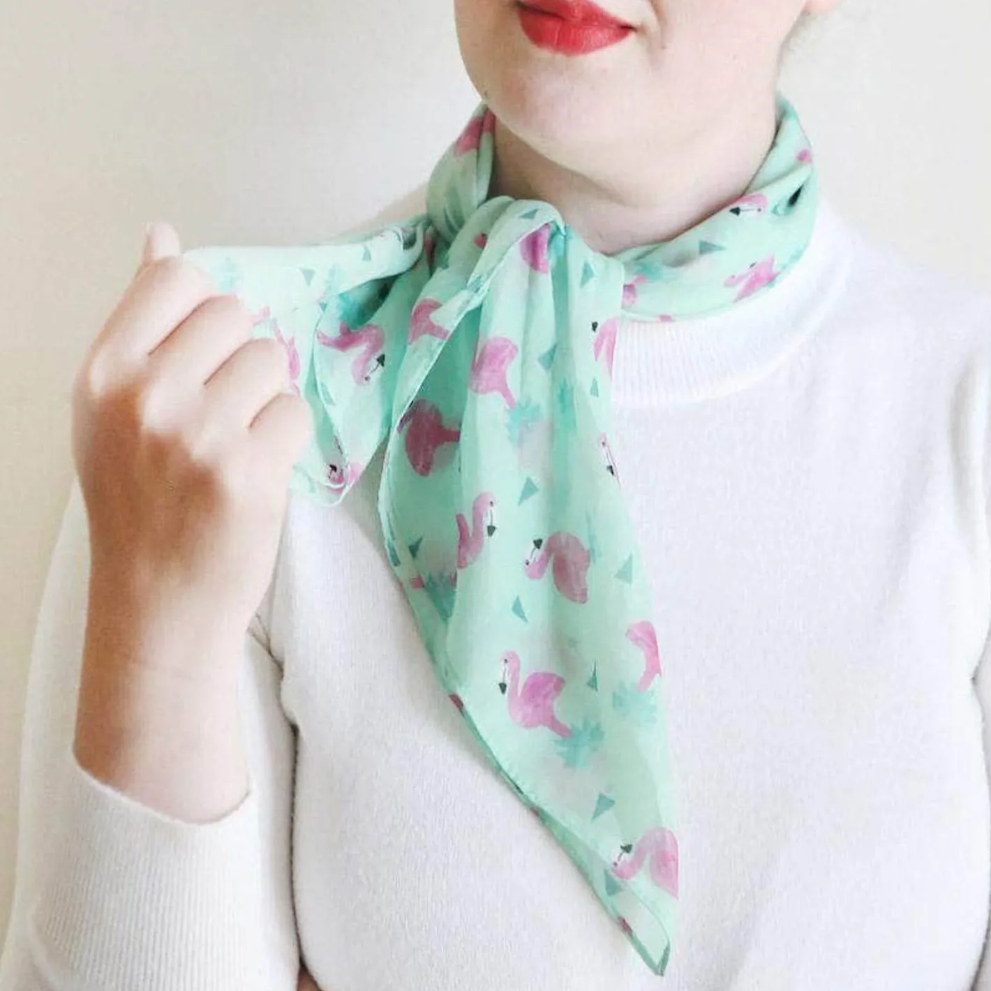 Erstwilder Flamboyant Flamingo Funk Head Scarf^ Scarves