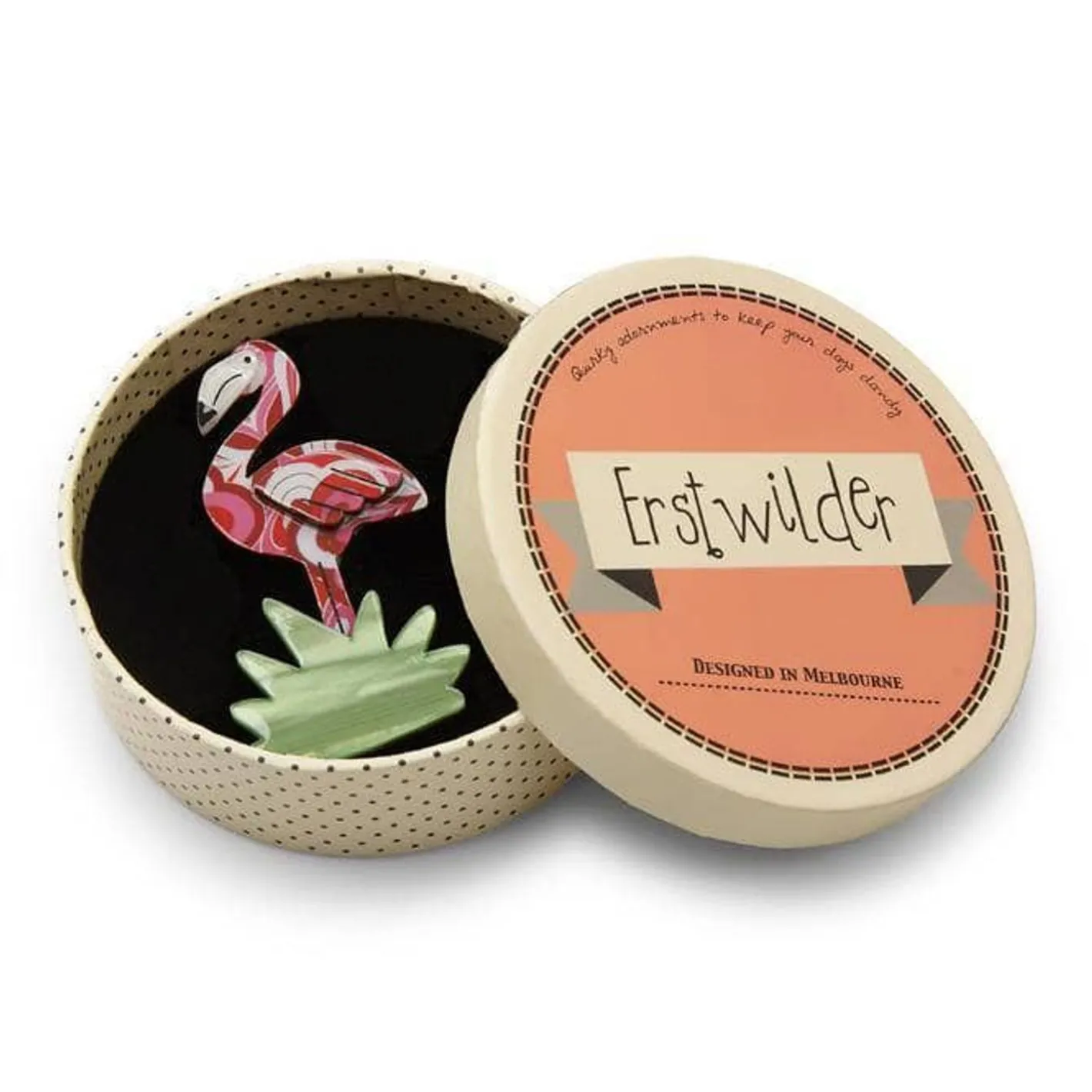 Erstwilder Flamboyant Flamingo Funk Flamingo Brooch^ Brooches