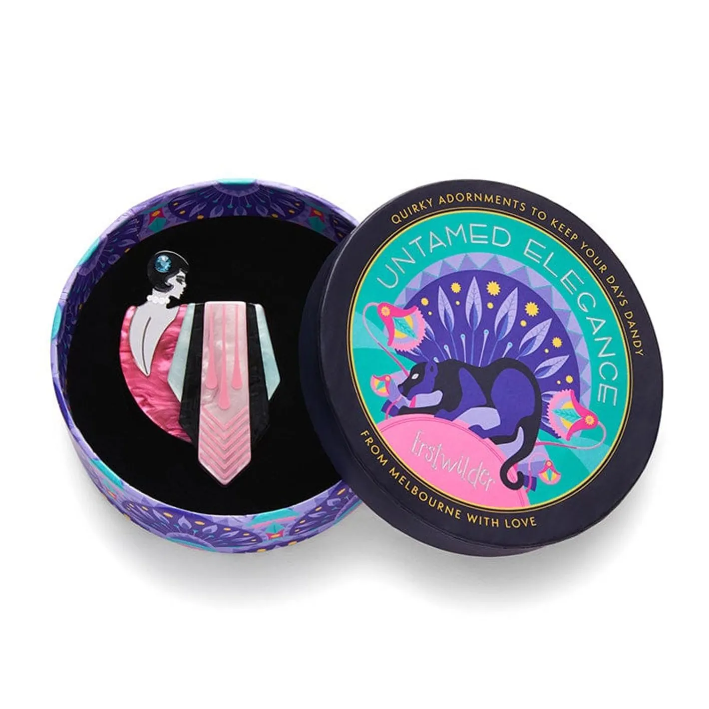 Erstwilder Flamingo Diva Brooch^ Brooches
