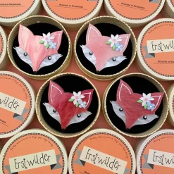 Erstwilder Flora Fox Face Brooch^ Brooches