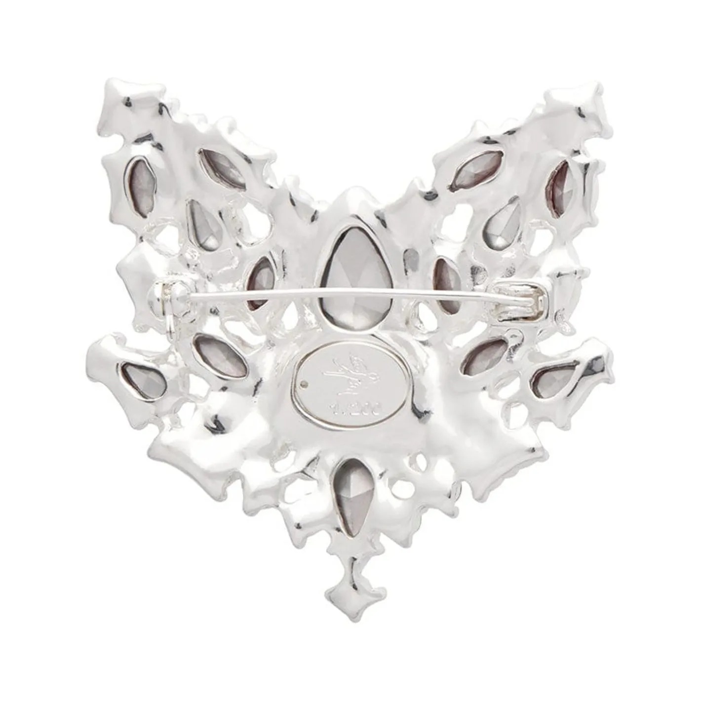 Erstwilder Flora Fox Face Stone Set Crystal Brooch^ Brooches