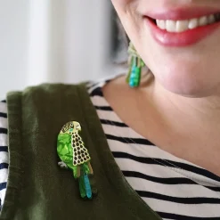Erstwilder Flossie The Budgie Brooch^ Brooches