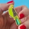 Erstwilder Flossie The Budgie Enamel Pin^ Enamel Pins