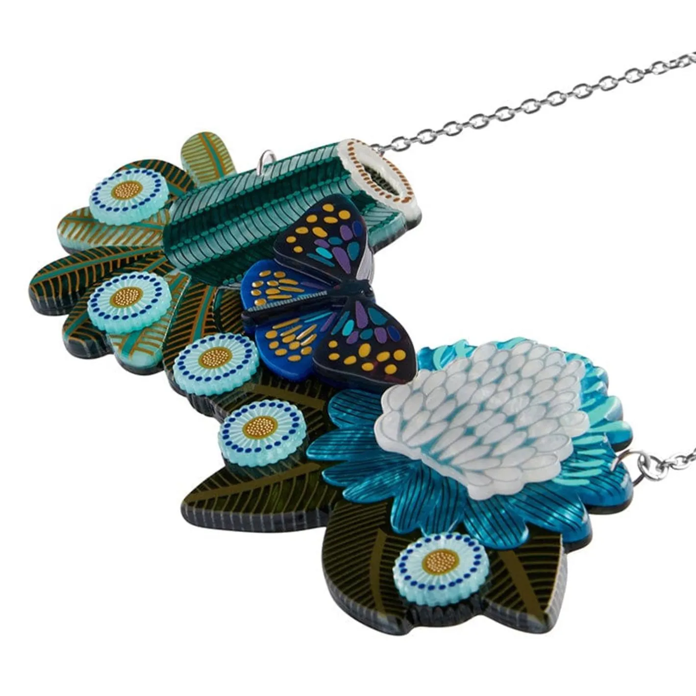 Erstwilder Fluttering In The Florals Necklace^ Necklaces