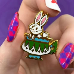 Erstwilder Follow The White Rabbit Enamel Pin^ Enamel Pins