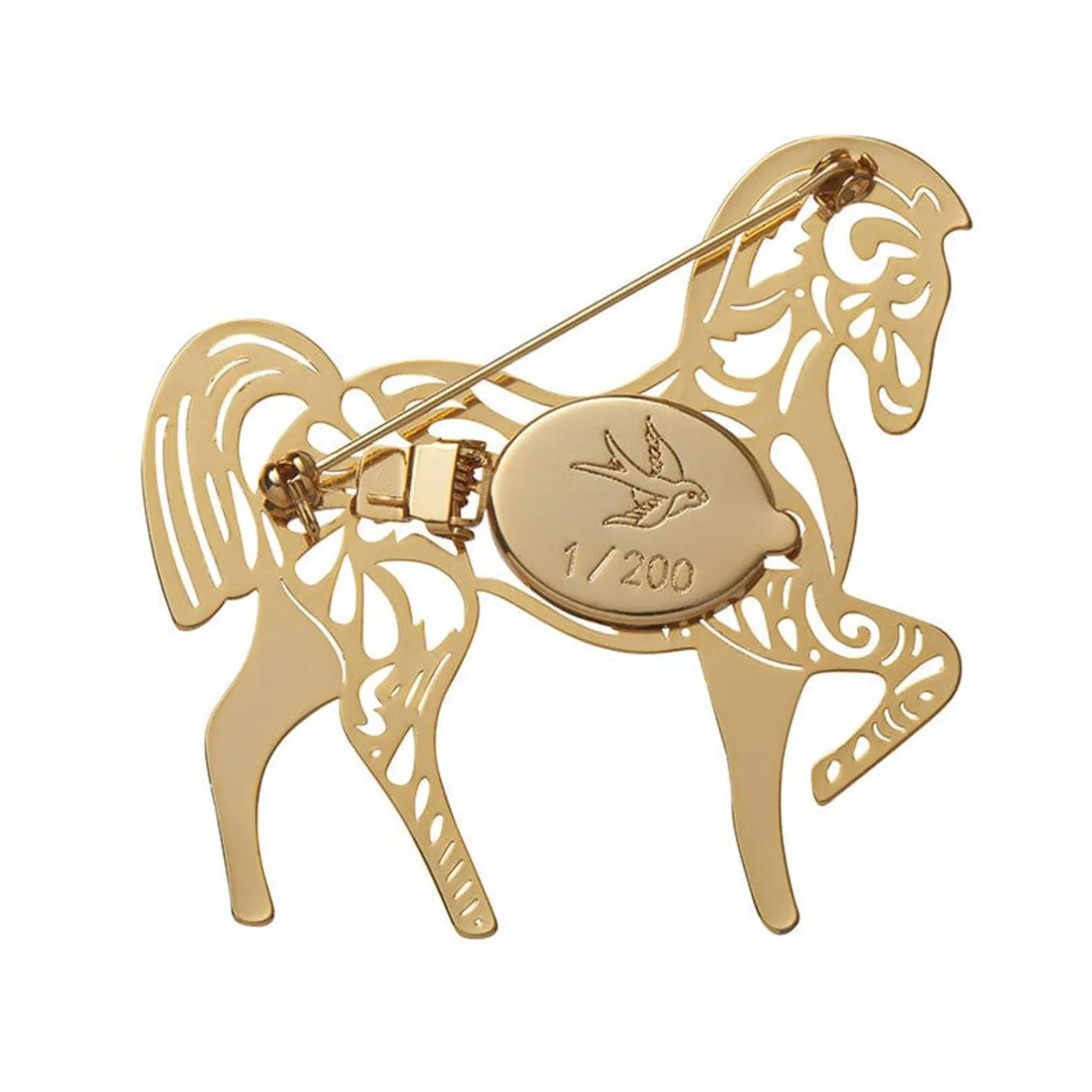 Erstwilder Friesian Fancy Perfume Brooch^ Brooches