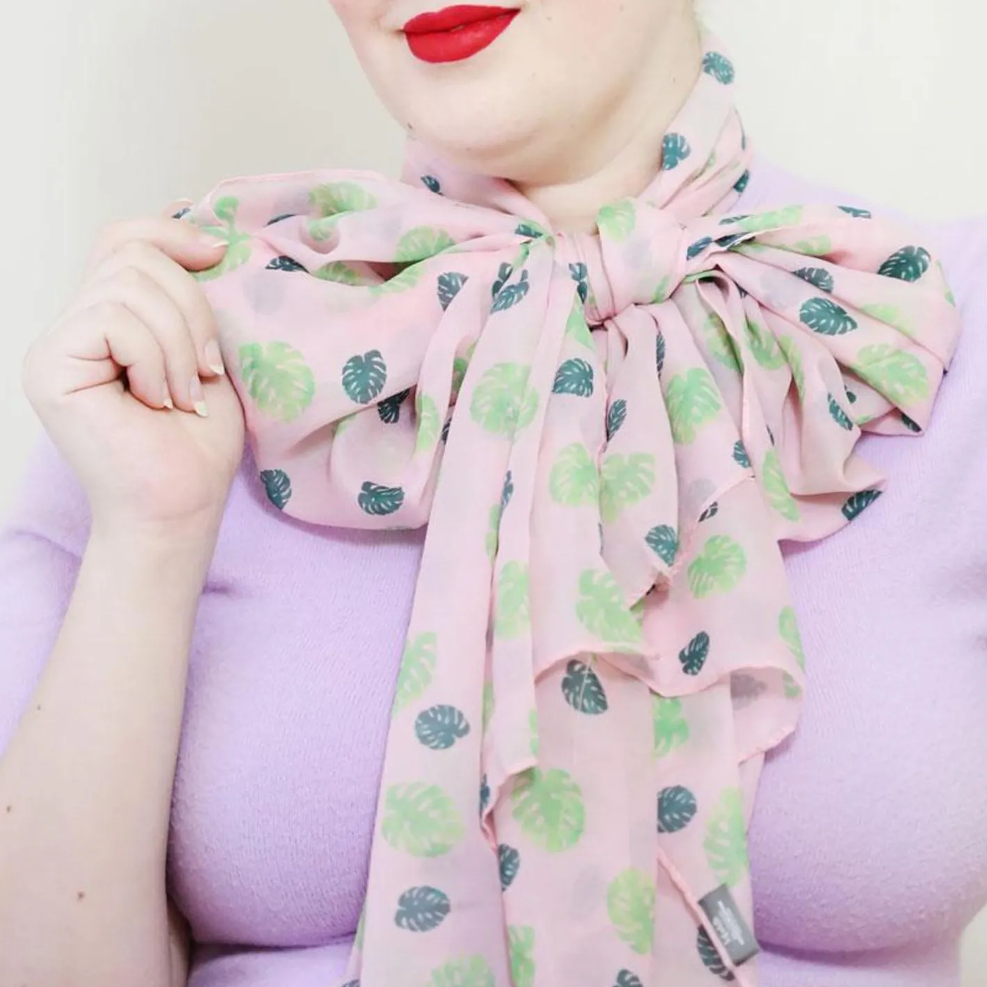 Erstwilder Fronds Of Fancy Monstera Large Neck Scarf^ Scarves