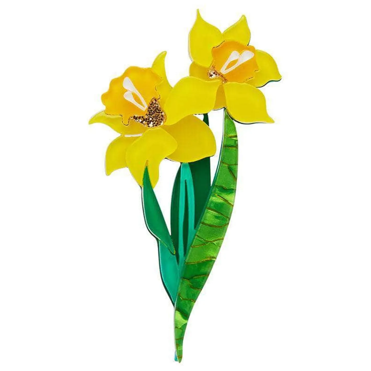 Erstwilder Garden Goddess Daffodil Brooch^ Brooches