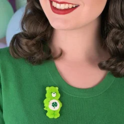 Erstwilder Good Luck Bear Brooch^ Brooches