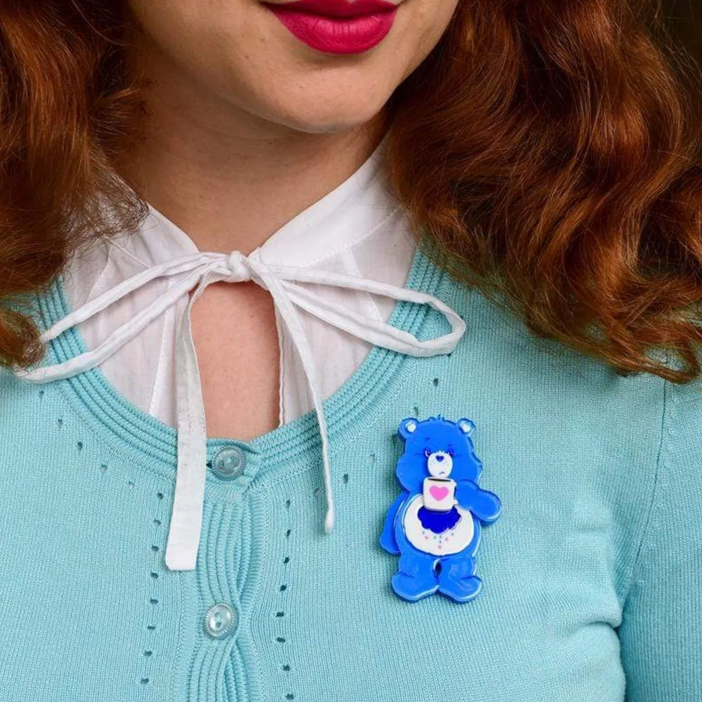 Erstwilder Good Morning, Grumpy Bear Brooch^ Brooches