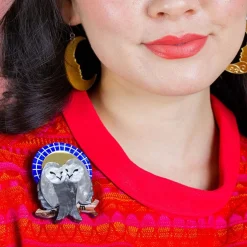Erstwilder Good Omens Owls Brooch^ Brooches