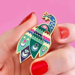 Erstwilder Good Tidings Peacock Enamel Pin^ Enamel Pins