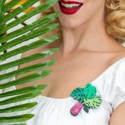 Erstwilder Green Eyed Monster Brooch^ Brooches