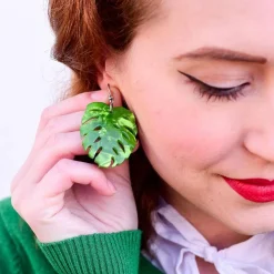 Erstwilder Green Eyed Monster Earrings^ Earrings