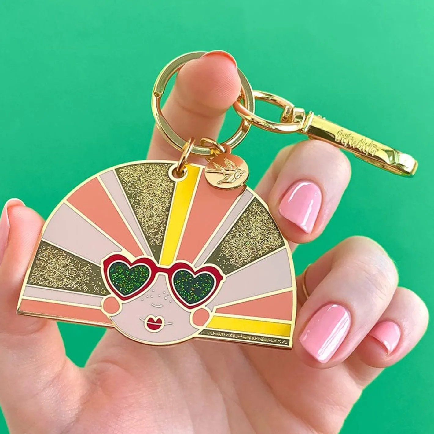 Erstwilder Groovy U.V. Enamel Key Ring^ Enamel Key Rings