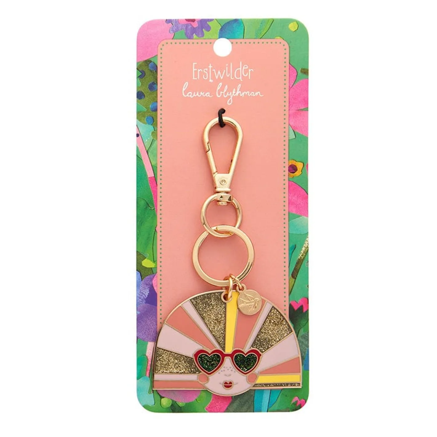 Erstwilder Groovy U.V. Enamel Key Ring^ Enamel Key Rings