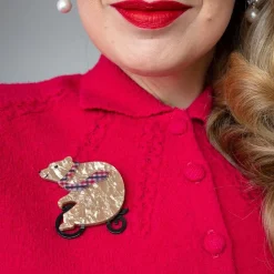 Erstwilder Grouchy Bear Brooch^ Brooches