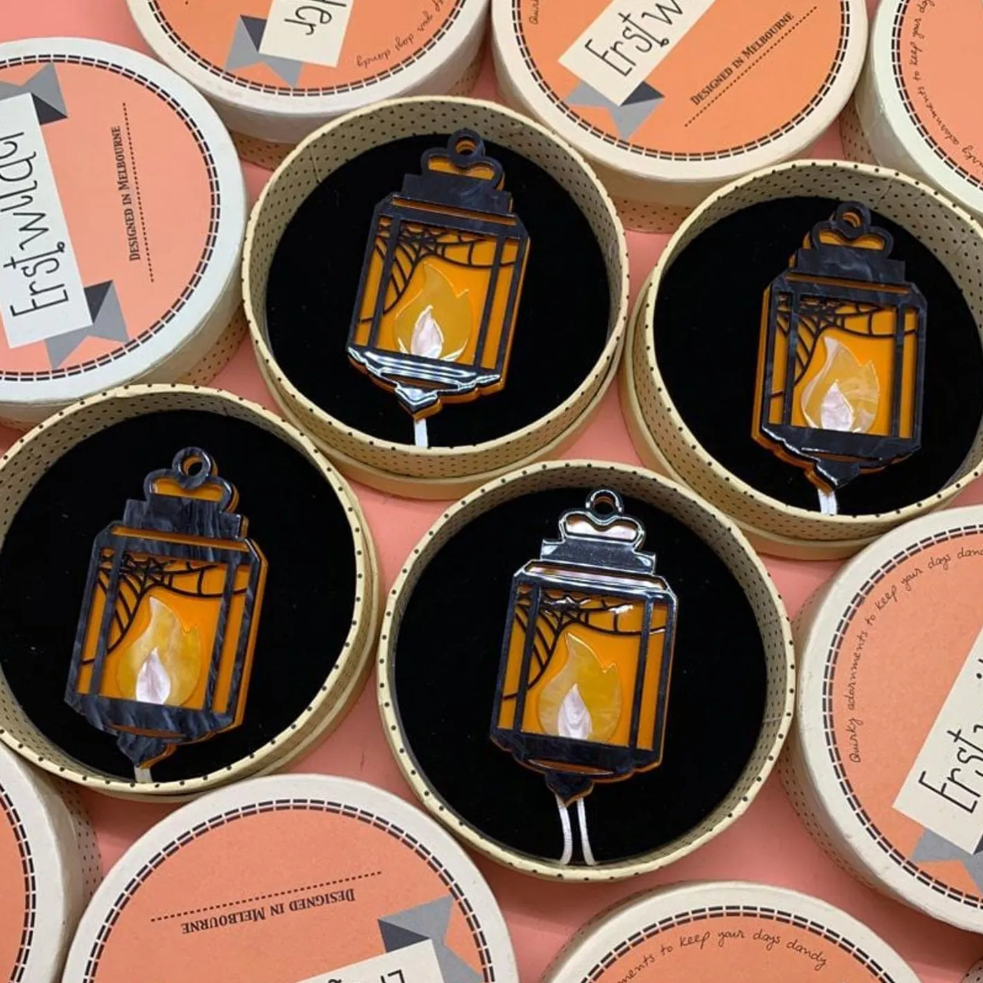 Erstwilder Guiding Light Lantern Brooch^ Brooches