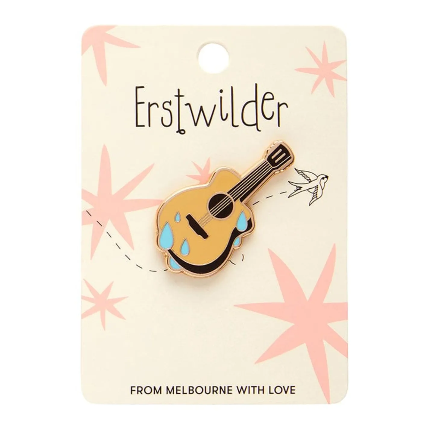 Erstwilder Guitar Blues Enamel Pin^ Enamel Pins