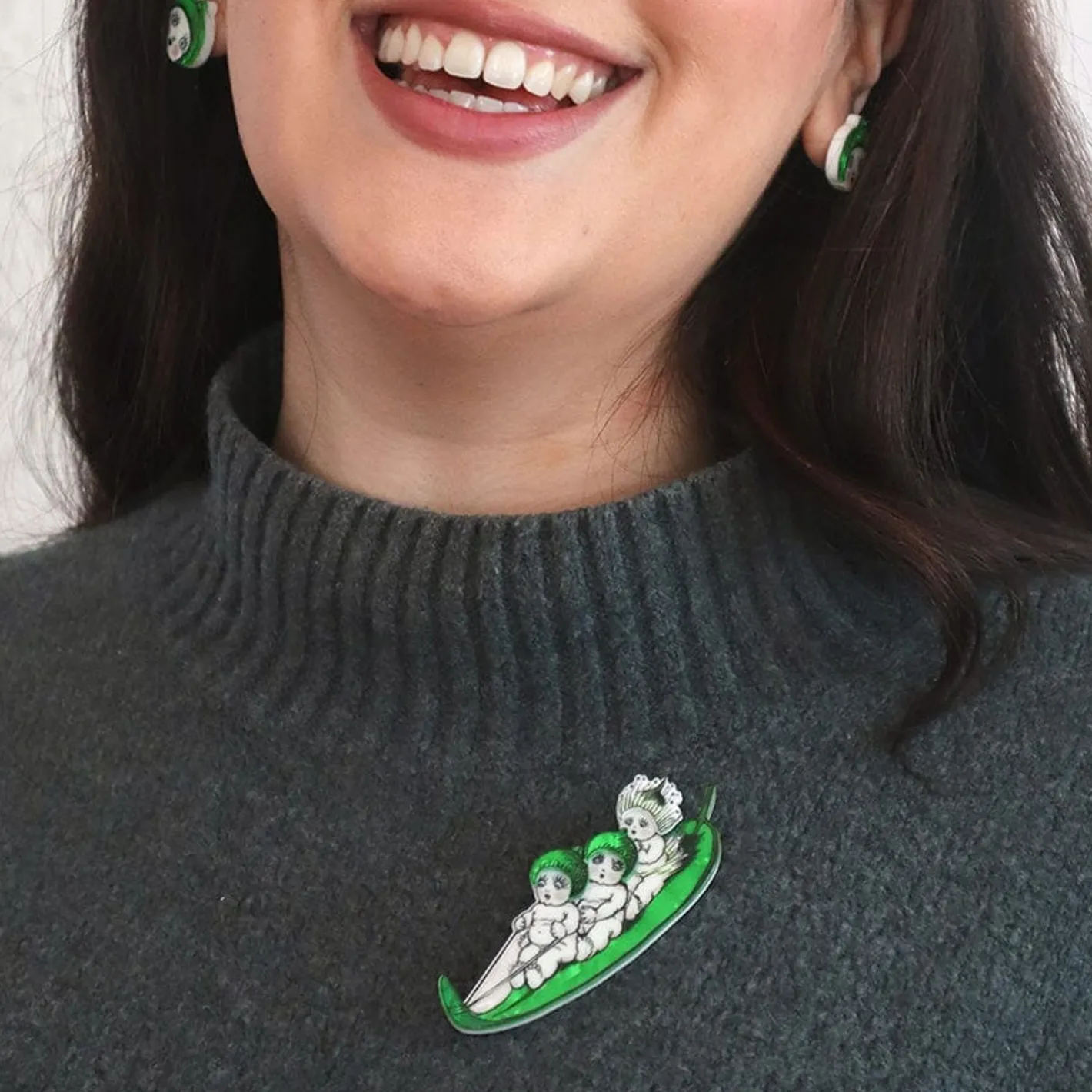 Erstwilder Gumnut Toboggan Brooch^ Brooches