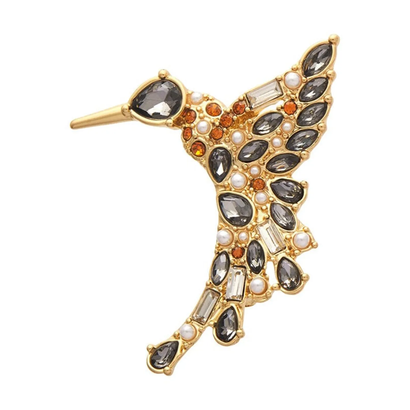 Erstwilder Halcyon Hummingbird Stone Set Crystal Brooch^ Brooches