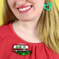 Erstwilder Happy Glamper Brooch^ Brooches