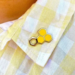 Erstwilder Happy Honeycomb Enamel Pin^ Enamel Pins