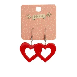 Erstwilder Heart Bubble Resin Drop Earrings - Red^ Essential Earrings