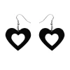Erstwilder Heart Solid Resin Drop Earrings - Black^ Essential Earrings