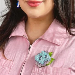 Erstwilder Heartfelt Hydrangea Brooch^ Brooches