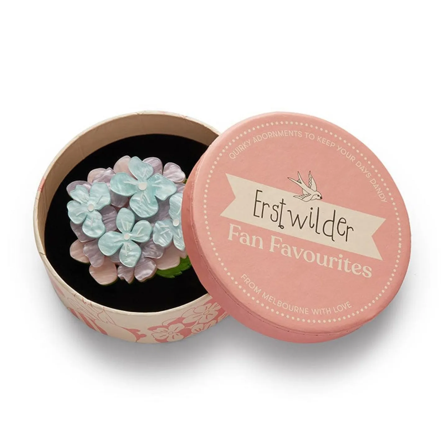 Erstwilder Heartfelt Hydrangea Brooch^ Brooches