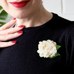 Erstwilder Heartfelt Hydrangea Brooch^ Brooches