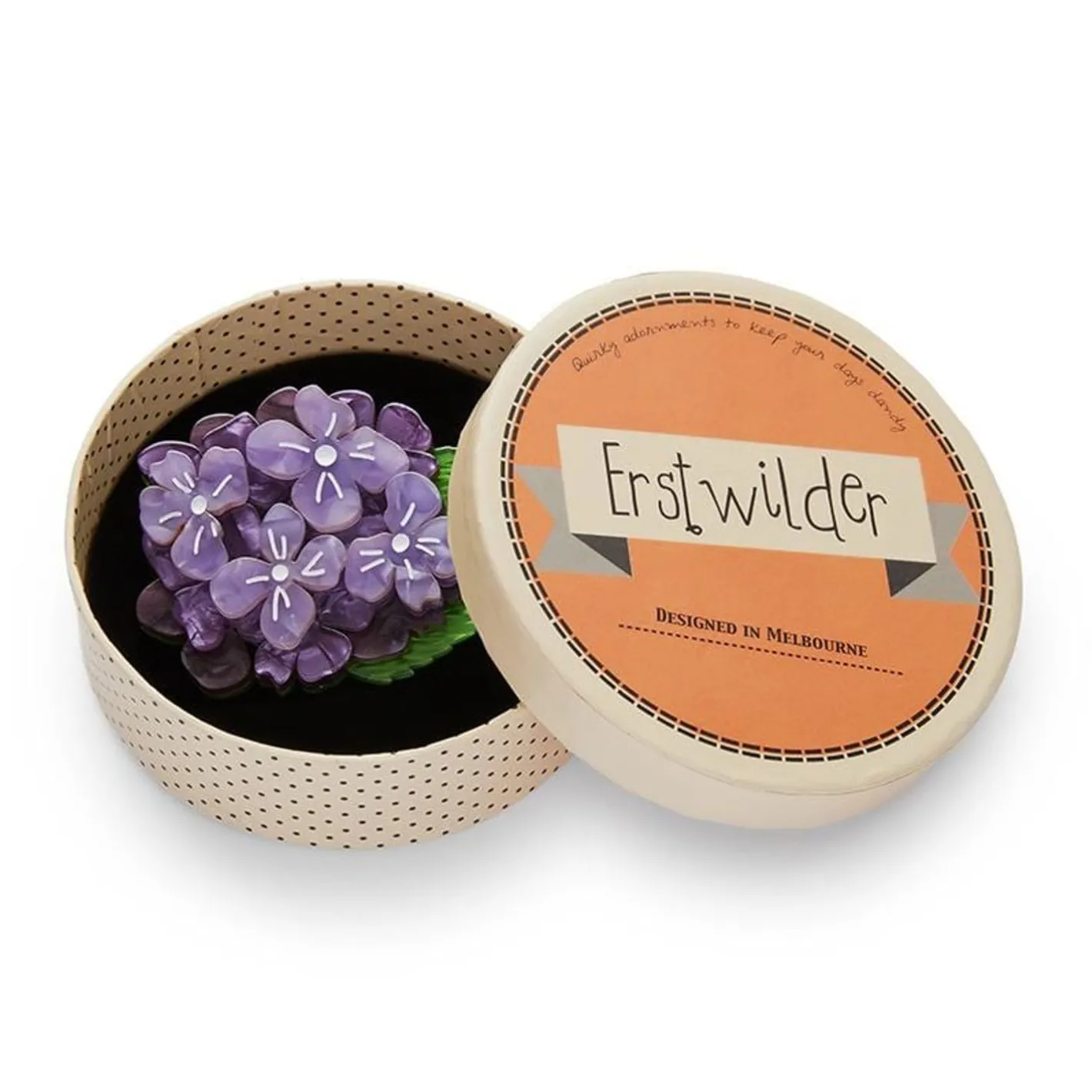 Erstwilder Heartfelt Hydrangea Brooch^ Brooches