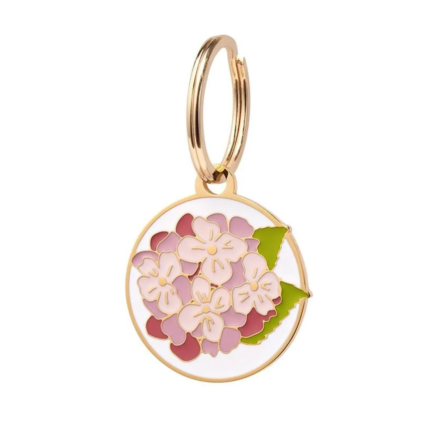 Erstwilder Heartfelt Hydrangea Enamel Pet Charm^ Enamel Key Rings