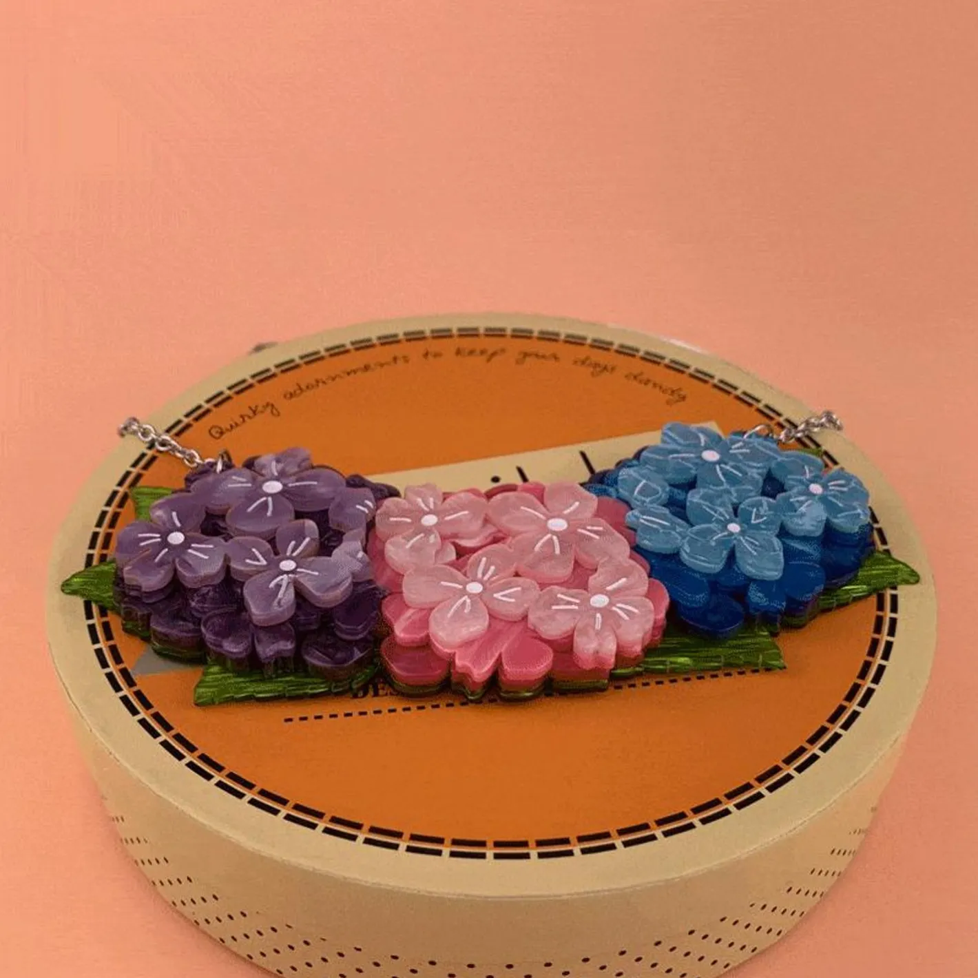 Erstwilder Heartfelt Hydrangea Necklace^ Necklaces