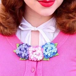 Erstwilder Heartfelt Hydrangea Necklace^ Necklaces