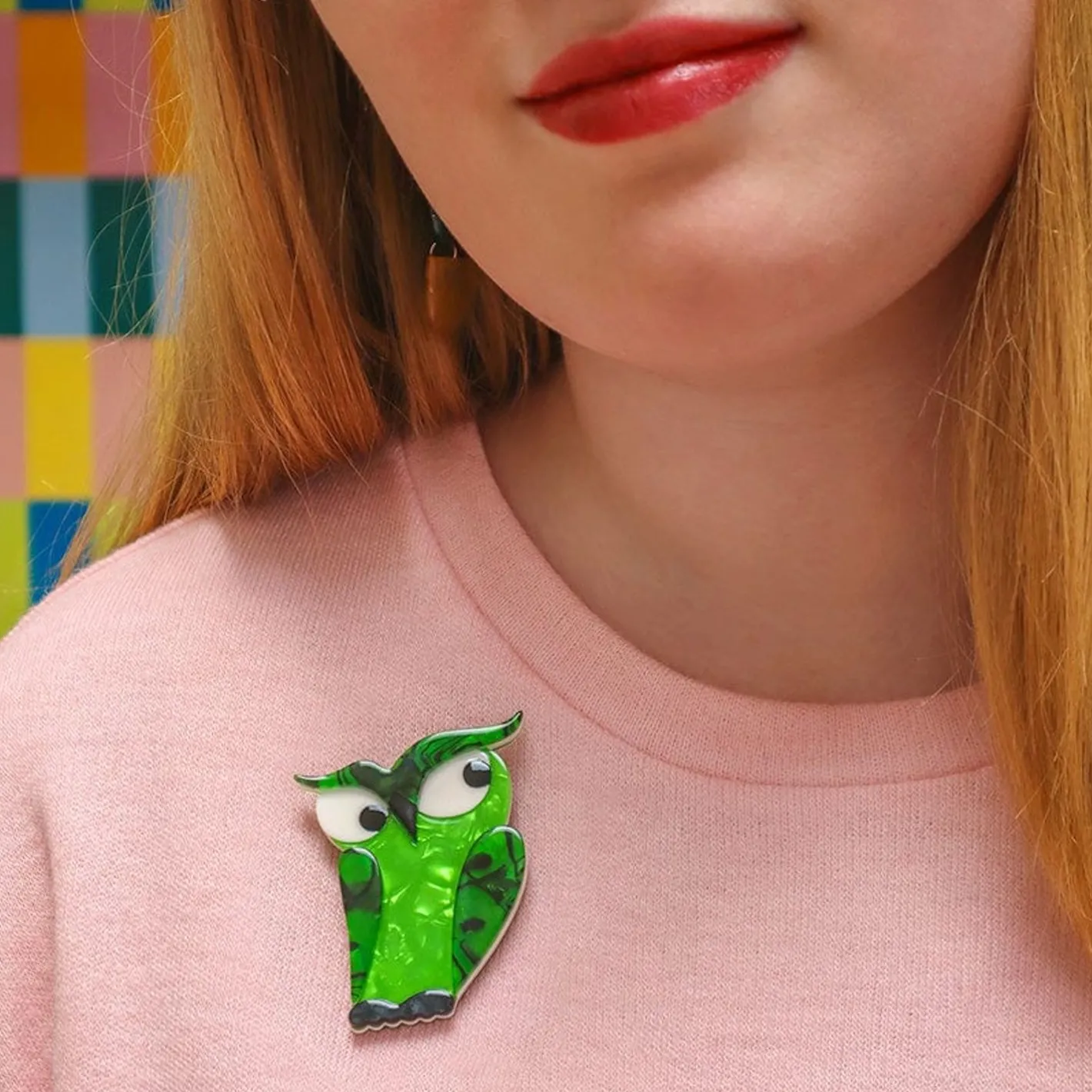 Erstwilder Herb'S Hot Hoot Brooch^ Brooches