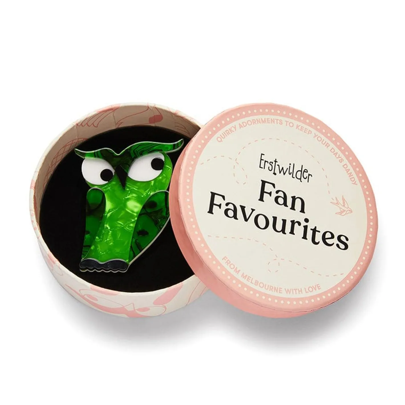 Erstwilder Herb'S Hot Hoot Brooch^ Brooches