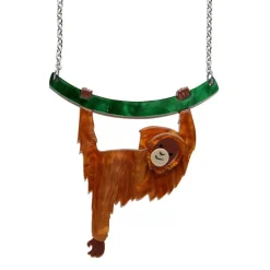 Erstwilder Hold On Louie Orangutan Necklace^ Necklaces