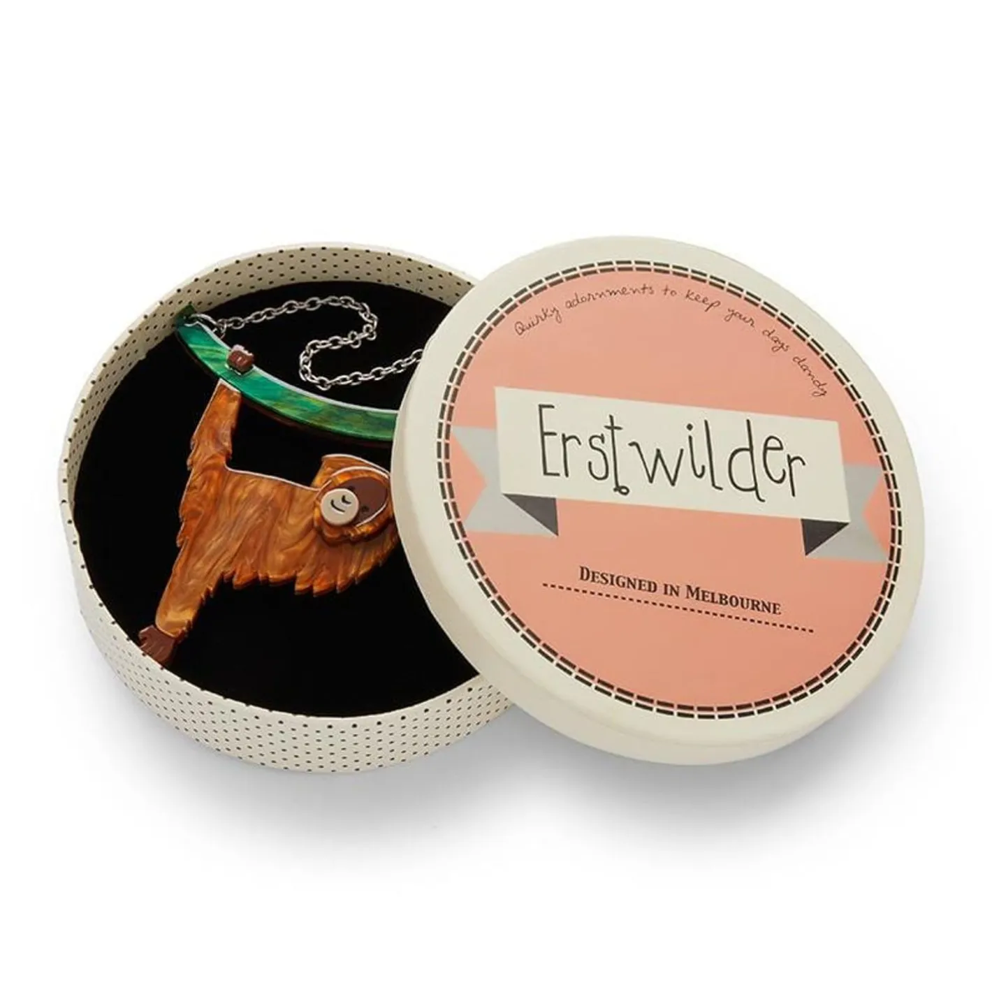 Erstwilder Hold On Louie Orangutan Necklace^ Necklaces
