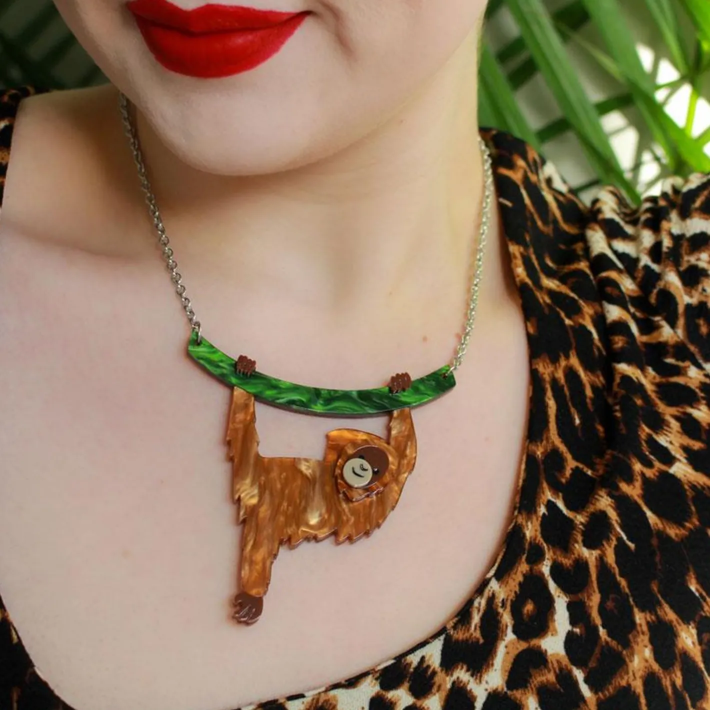 Erstwilder Hold On Louie Orangutan Necklace^ Necklaces