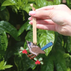 Erstwilder Holly Wagtail Christmas Tree Ornament^ Tree Ornaments