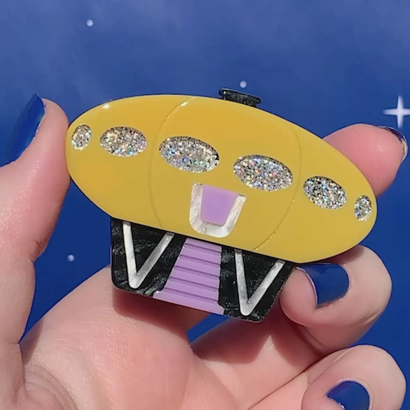 Erstwilder Hotel Futura Brooch^ Brooches