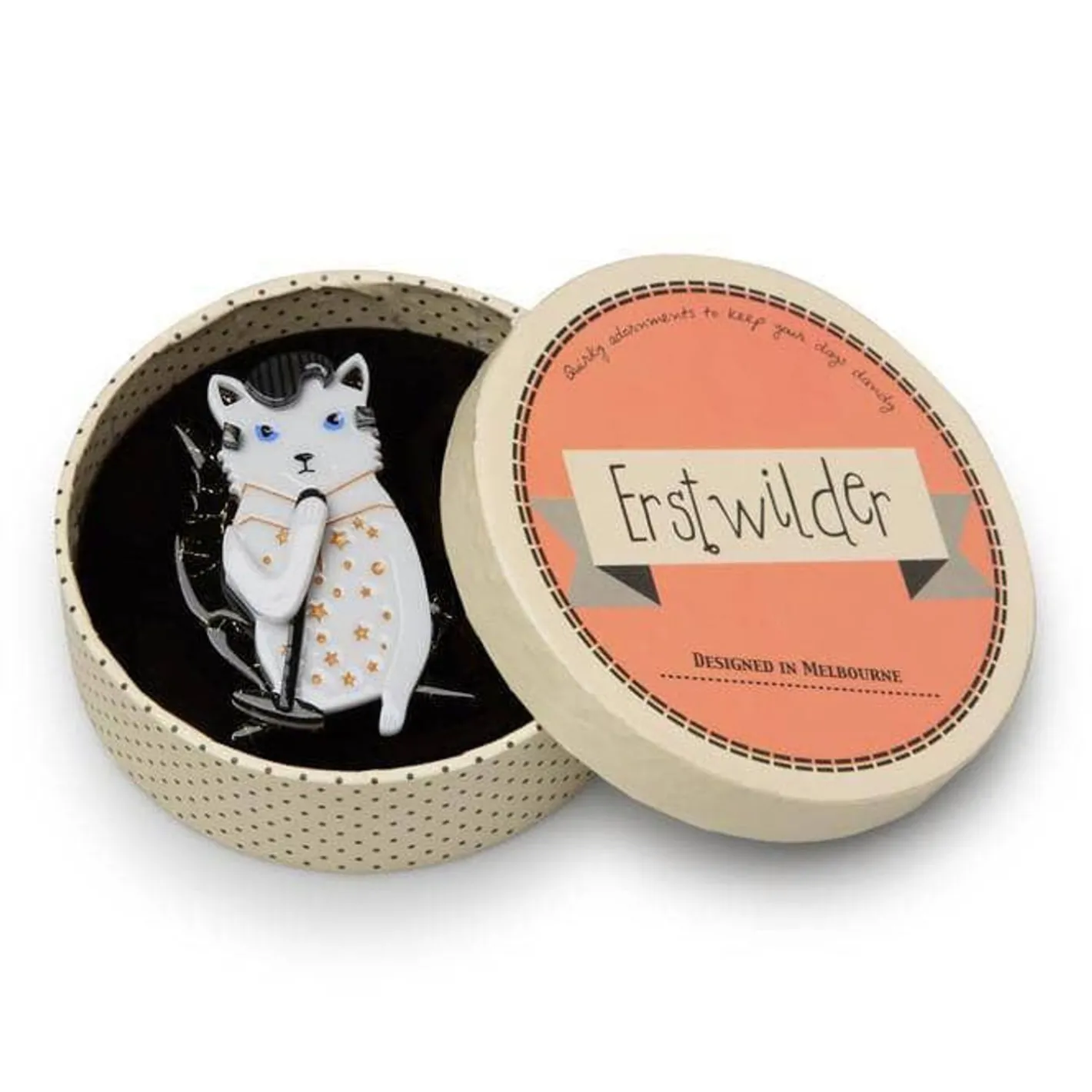 Erstwilder Hound Dog Cat Brooch^ Brooches