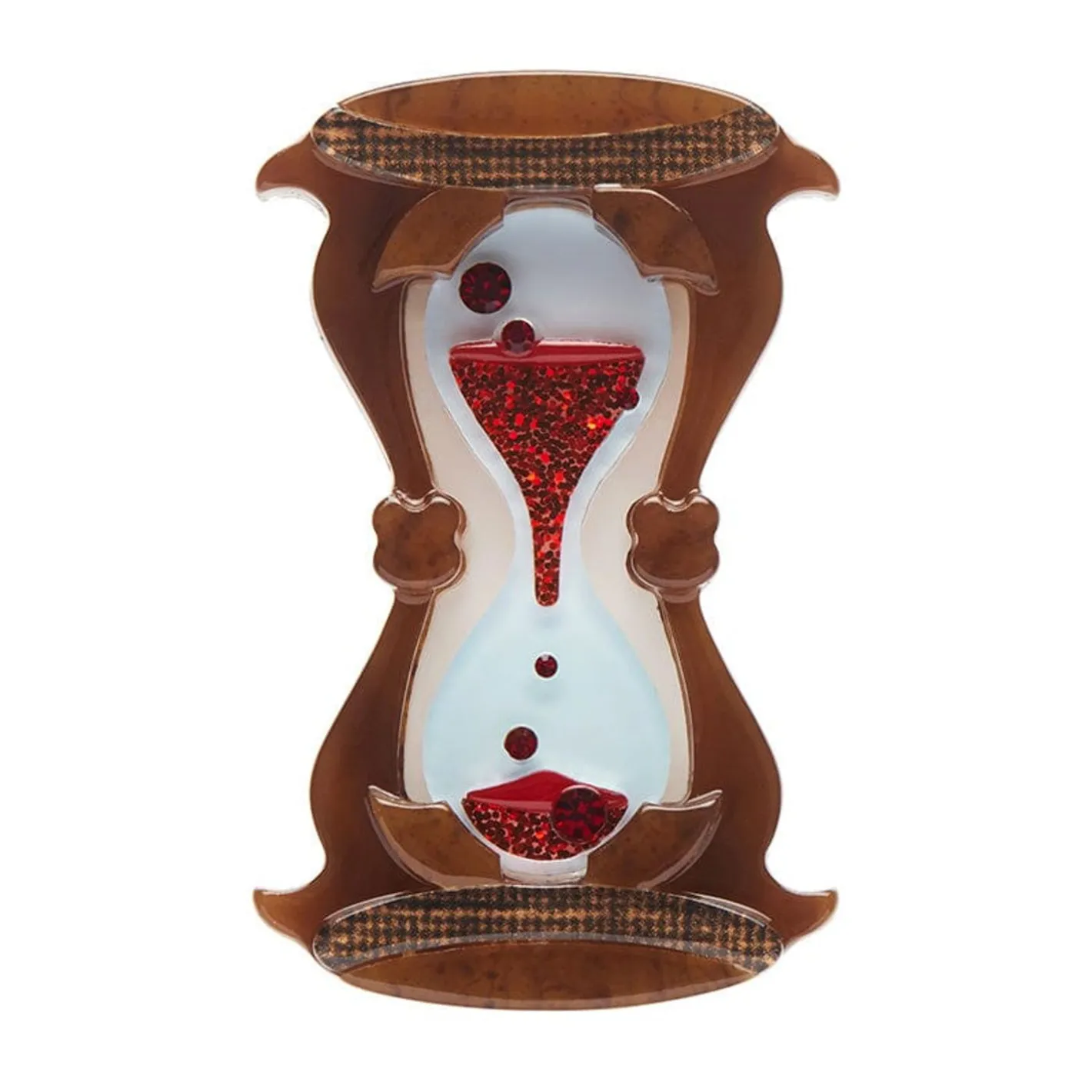 Erstwilder Hourglass Brooch^ Brooches