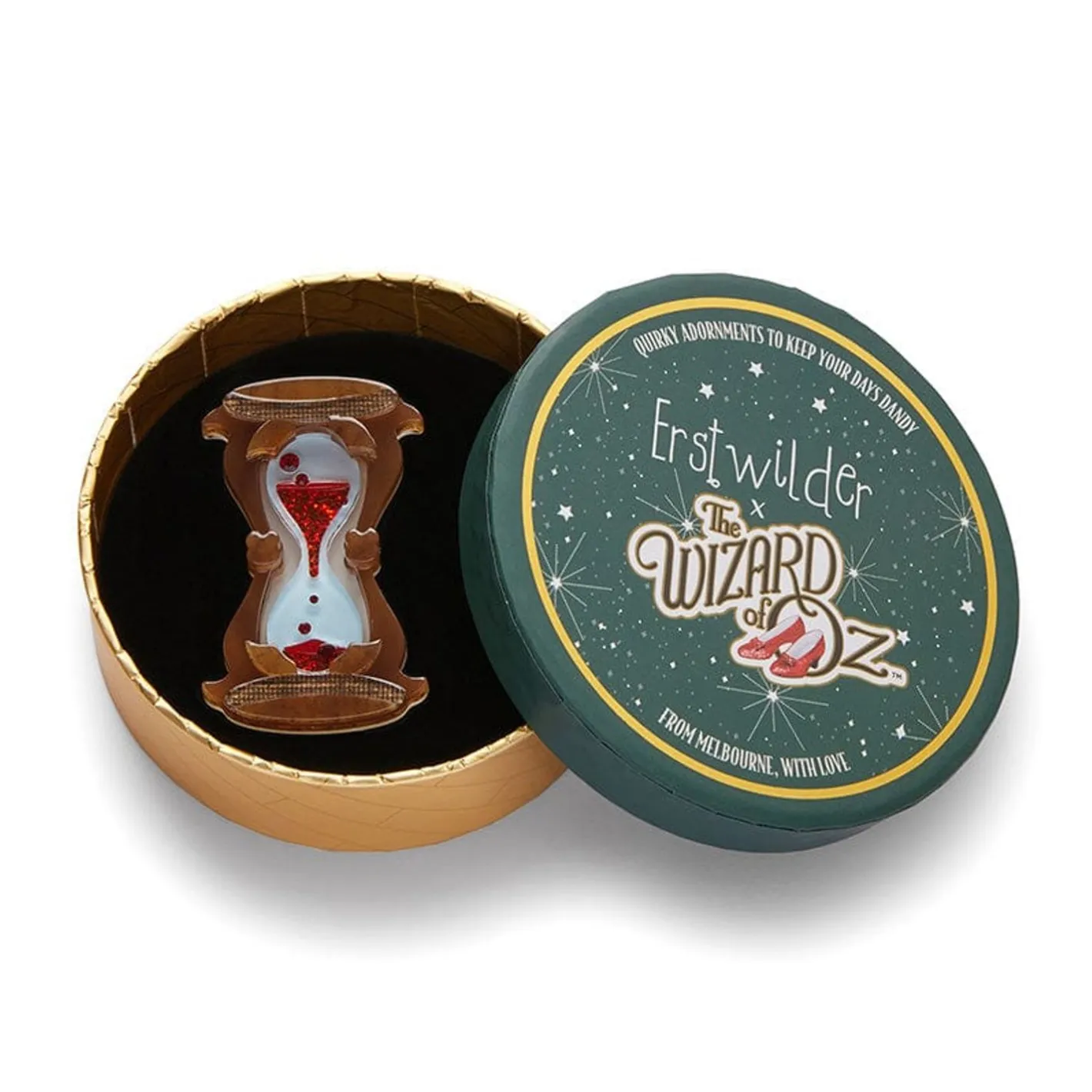 Erstwilder Hourglass Brooch^ Brooches