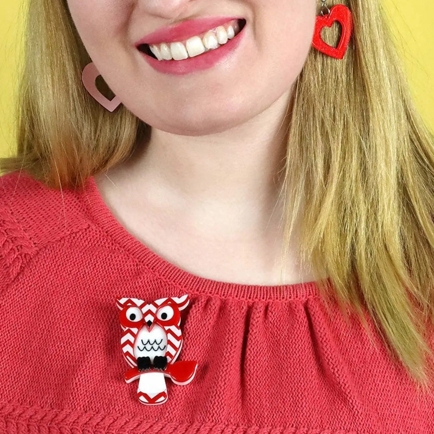 Erstwilder Howard'S Hoot Brooch^ Brooches